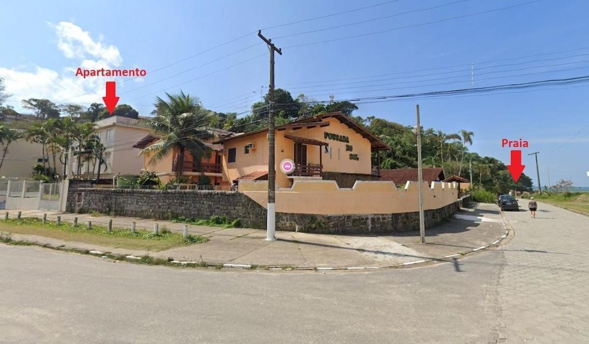 Lindo apê 1 min a pé da areia da Praia Grande-O mais perto! com Varanda Ubatuba Extérieur photo